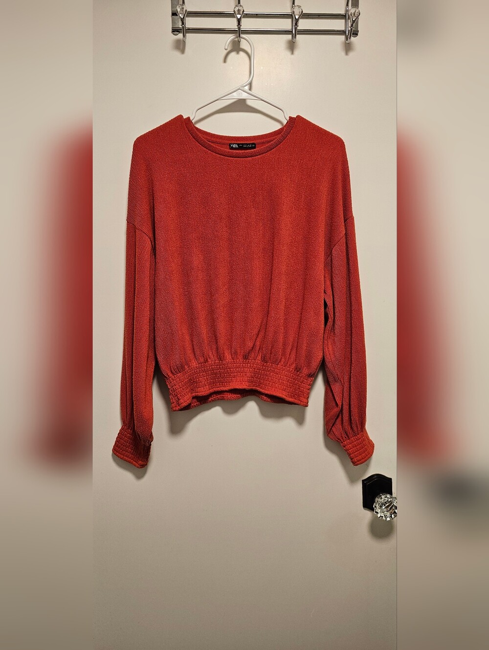 Zara Size S Rust Blouse